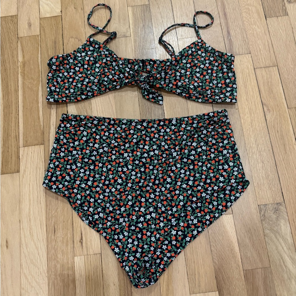 Liberty of London Bikini with High Waisted Bottom